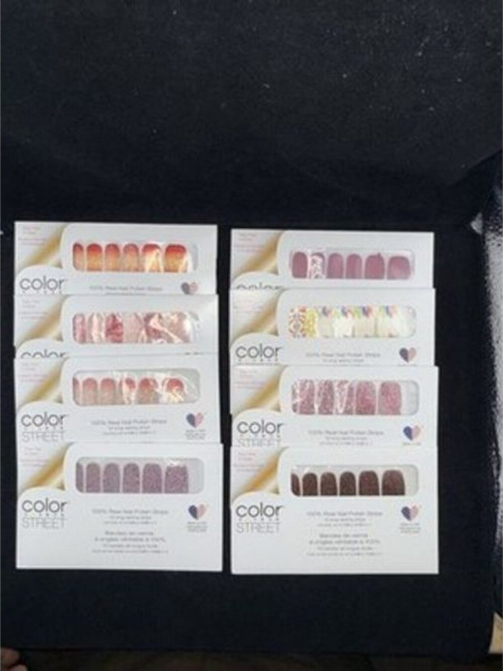 Color Street Nail Strips Lot of 8 Sets Rare/Retired Strips Glitter Shimmer More
